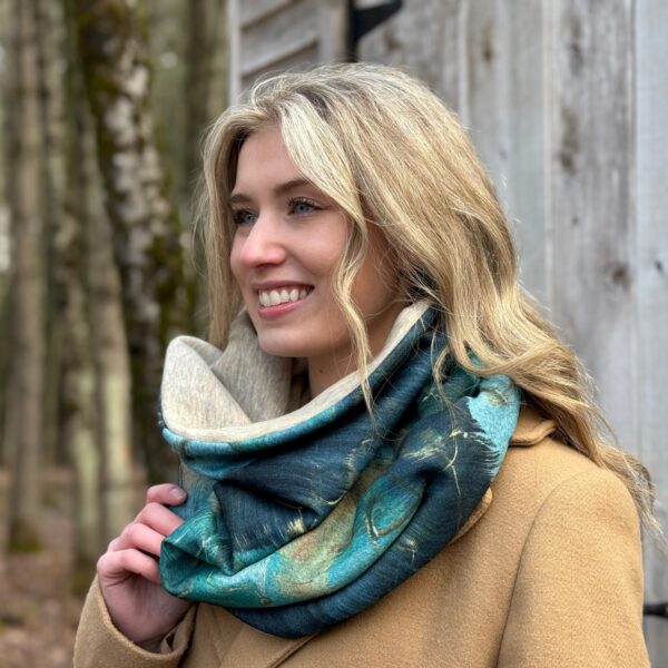 Tube foulard réversible fleuris | BALUCHON