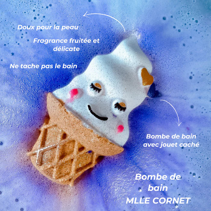 Bombe de bain avec jouet caché | mademoiselle cornet | LA FABRIK