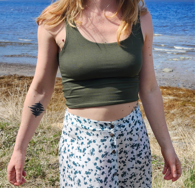 Top cami col rond | Soleil Soleil