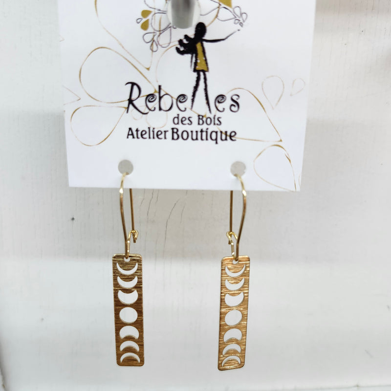 Boucles Phase lunaire | OR SÉRIE | Rebelles des bois