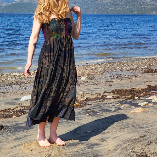 Jupe sarouel patchwork | Longue | Soleil Soleil