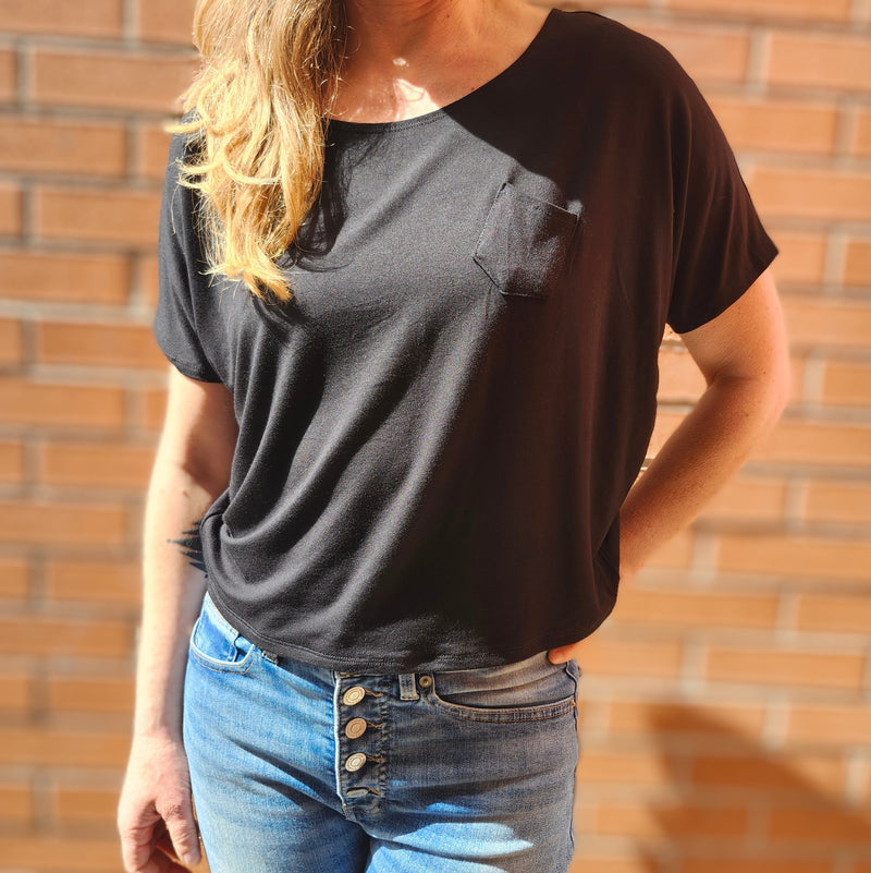 T-shirt poche | Soleil Soleil