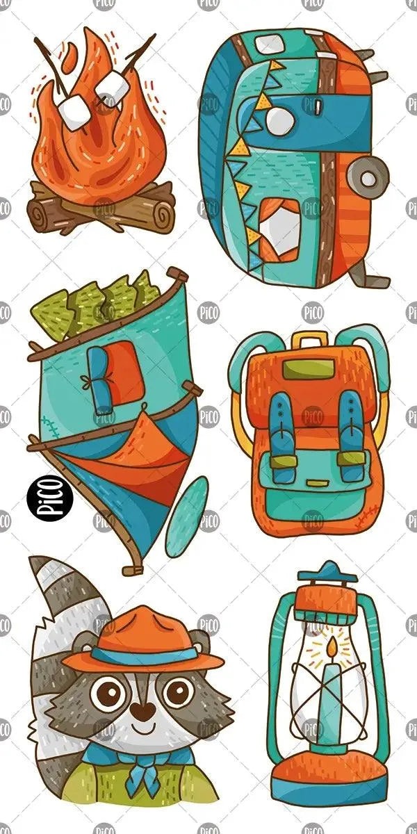 Tatouage temporaire | Le camping | Pico tatoo )