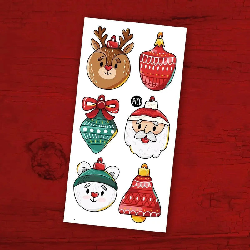 Tatouage temporaire | Les boules de Noel | Pico tatoo