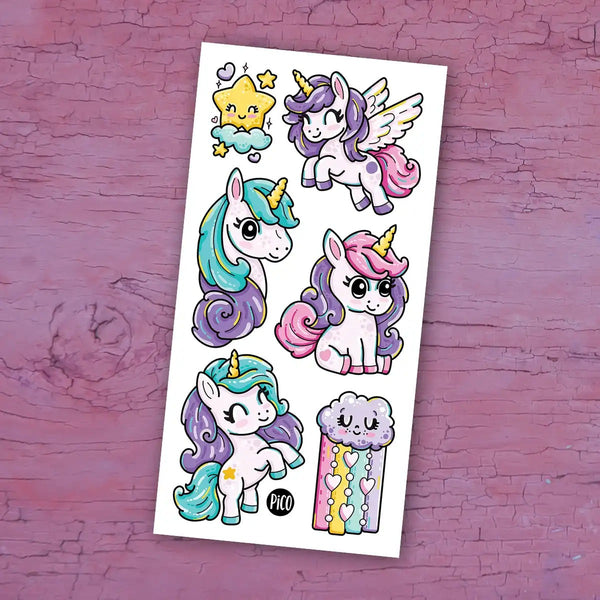 Tatouage temporaire | Les pouliches arc-en-ciel | Pico tatoo