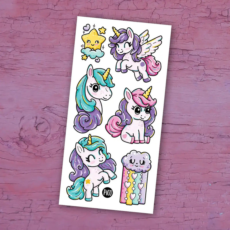 Tatouage temporaire | Les pouliches arc-en-ciel | Pico tatoo