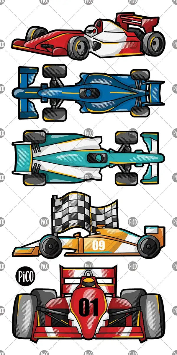 Tatouage temporaire | La course automobile | Pico tatoo