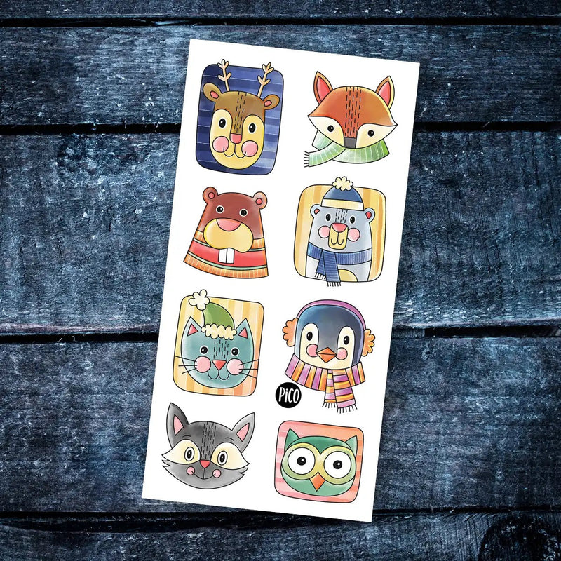 Tatouage temporaire | Les animaux hivernaux | Pico tatoo
