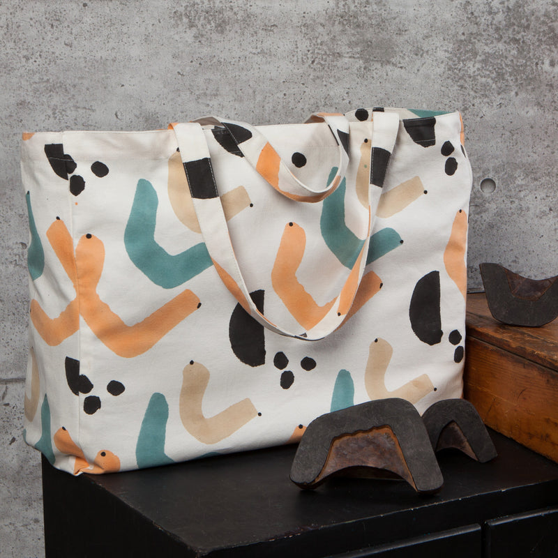 Grand fourre tout | Echo block print | Danica