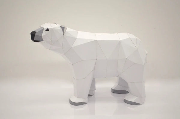 Casse-tête | Ours polaire | Low Poly Paper Kits