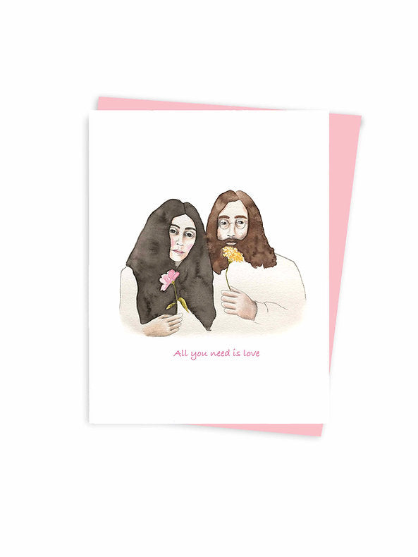 Carte de souhaits | John & Yoko | Hobeika Art