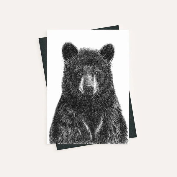 Carte de souhaits | OURS NOIR | Le Nid atelier