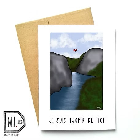 Carte de souhait | Fjord de toi | Made in Happy