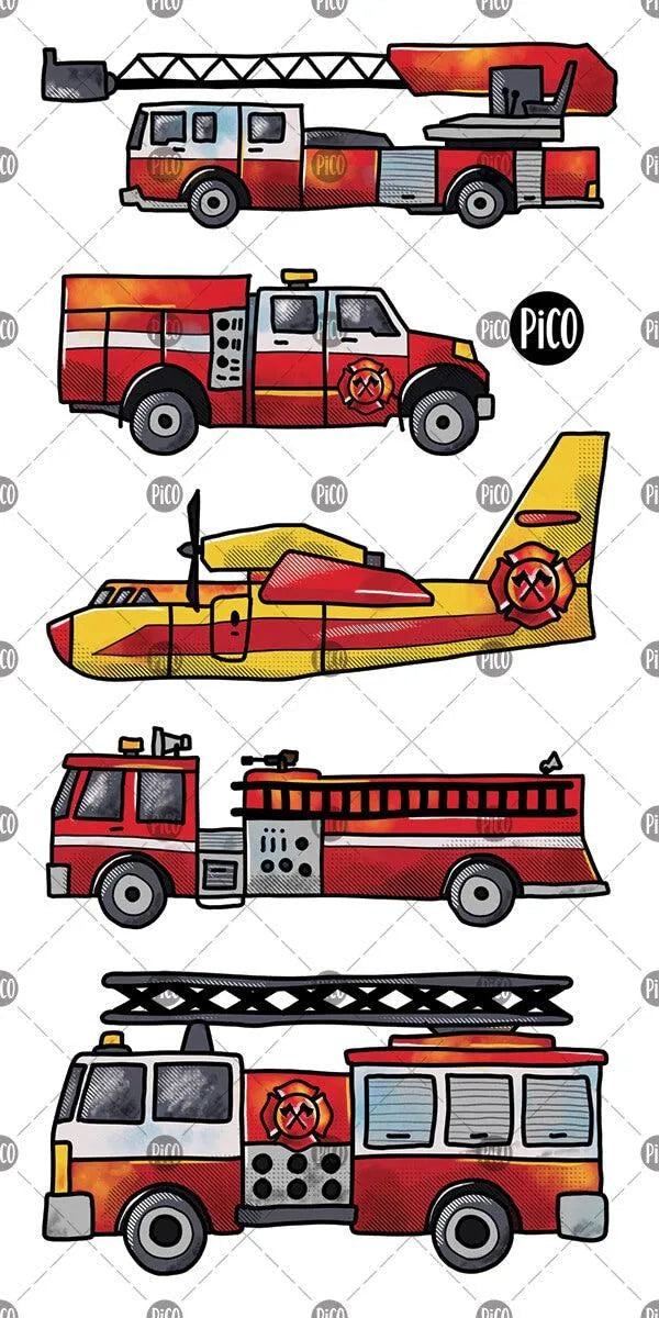 Tatouage temporaire | En sécurité avec les pompiers | Pico tatoo