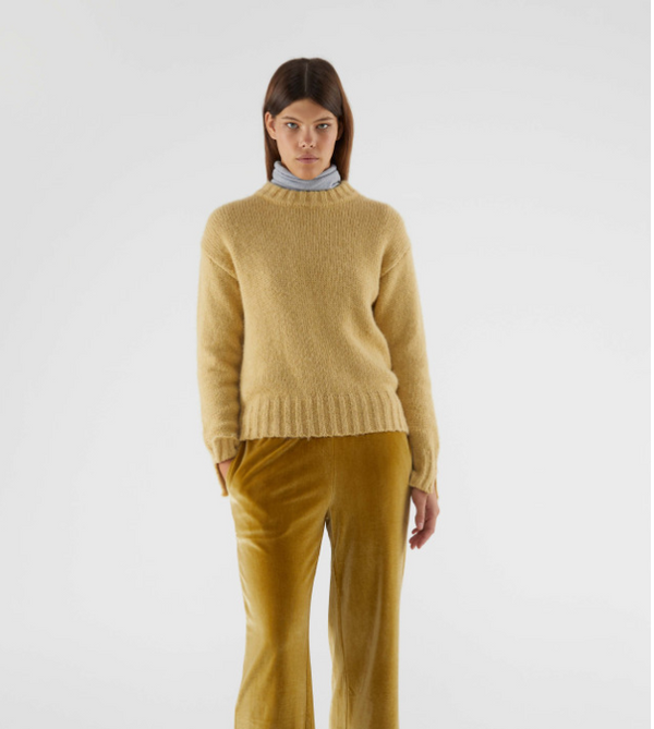 Chandail tricot  | jaune moutarde | Compania fantastica