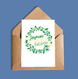 Carte de souhaits | Joyeuses holidays | Oui Manon