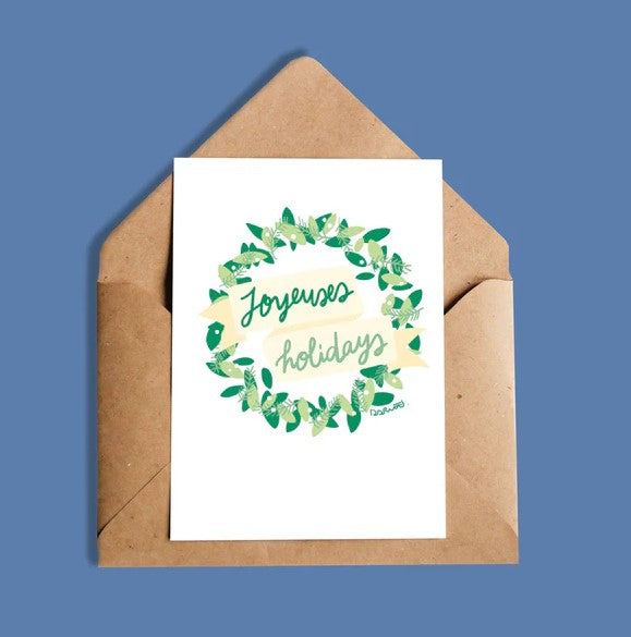 Carte de souhait | Joyeuses holidays | Oui Manon