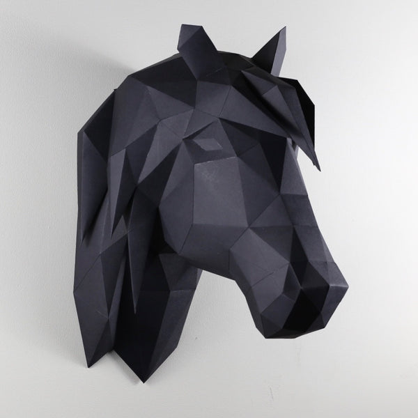 Casse-tête | Tête de cheval | Low Poly Paper Kits
