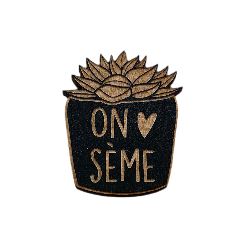 Aimant On sème | Rebelles des bois design