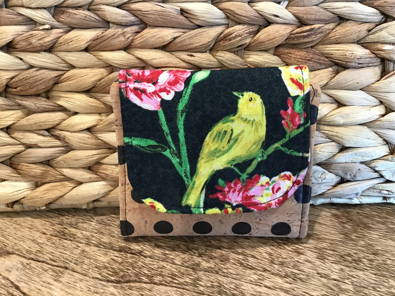 Portefeuille mini | Oiseaux | Catherine Emmêlée