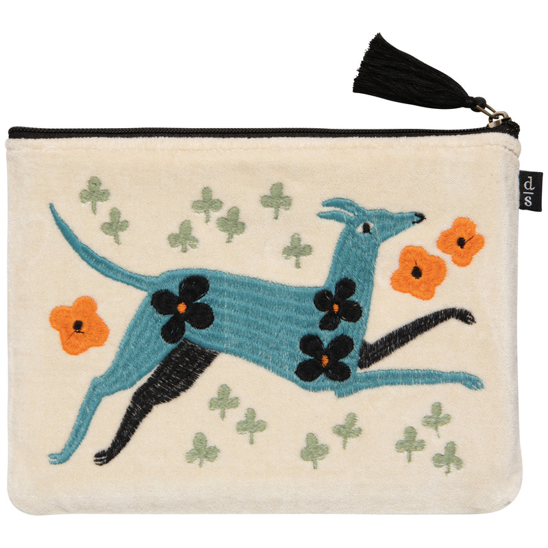 Pochette plate brodée | Danica