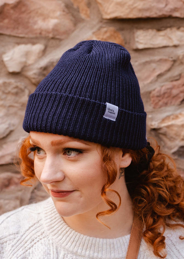 Beanie super puff - Bleu foncé | Mimi & August