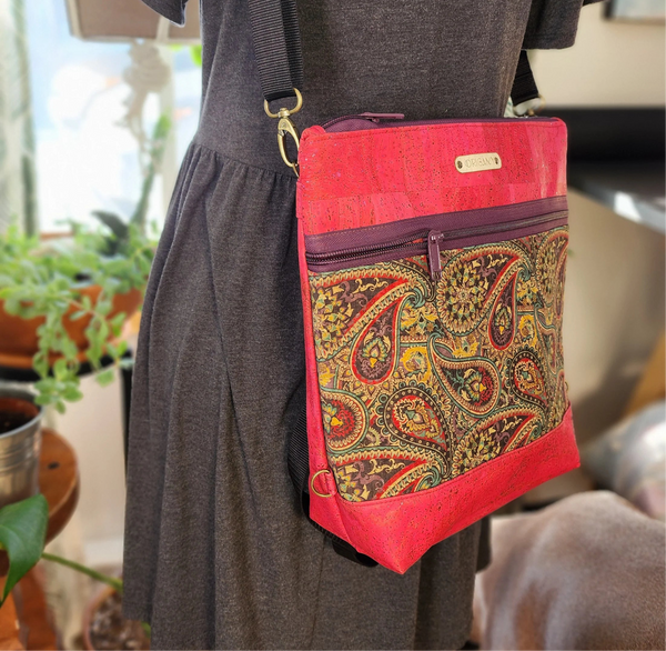 Sac Nini liège | Fushia Paisley | Origamy