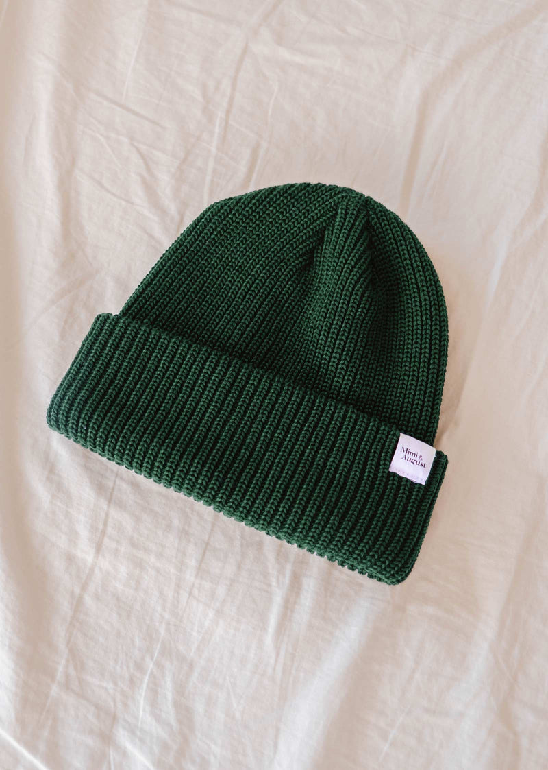 Tuque Beanie super puff - Vert forêt | Mimi & August