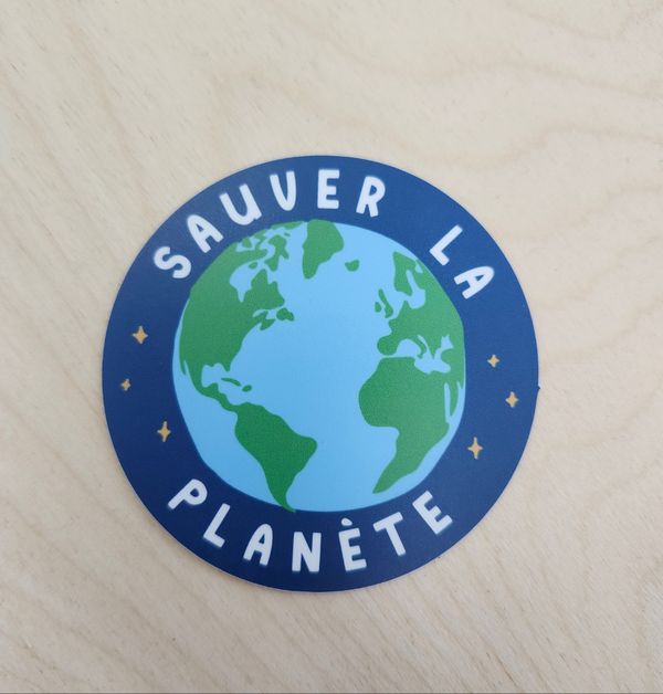 Autocollant Sauver la planète