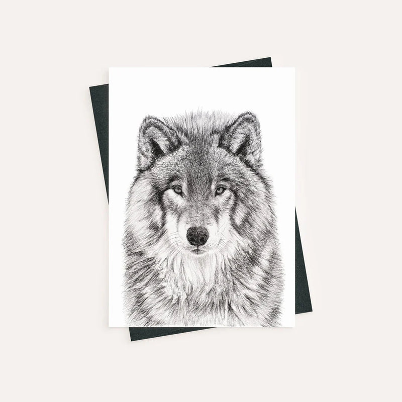 Carte de souhait | LOUP | Le Nid atelier