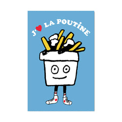 Carte postale | J'AIME LA POUTINE | PAPEROLE