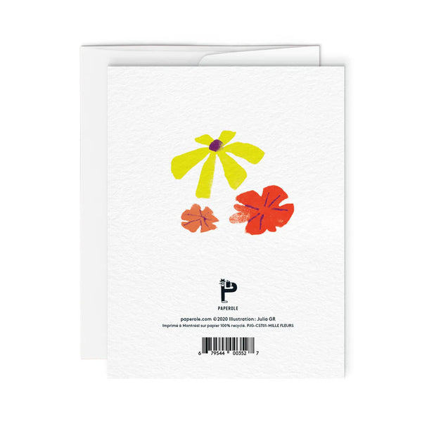 Carte de souhaits | Mille fleurs | Paperole