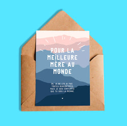 Carte de souhaits | Pour la meilleure mère au monde | Oui Manon
