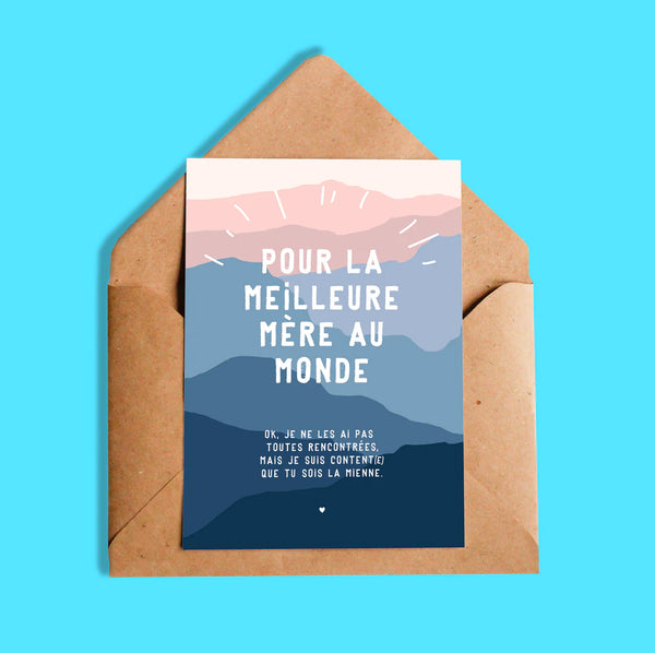 Carte de souhaits | Pour la meilleure mère au monde | Oui Manon