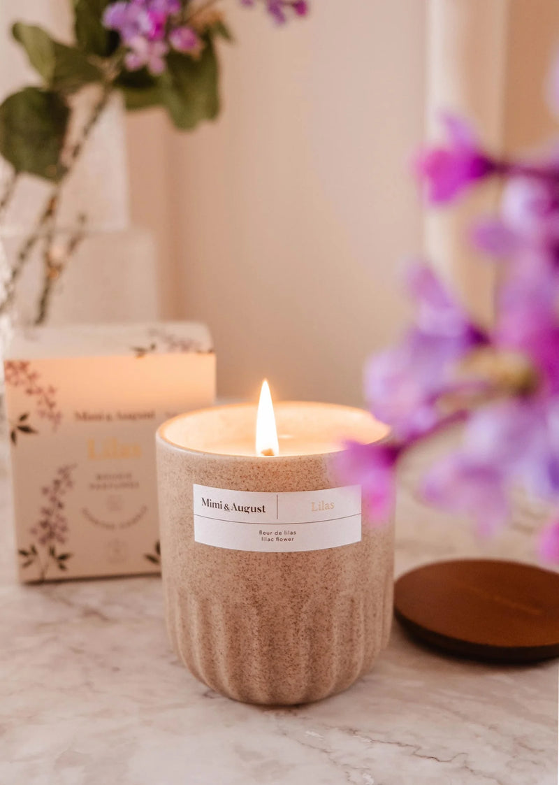 Bougie parfumée | Lilas | Mimi & August