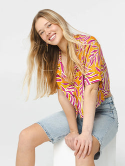 Blouse Pivoine | Feuille | Ananas & Bananas