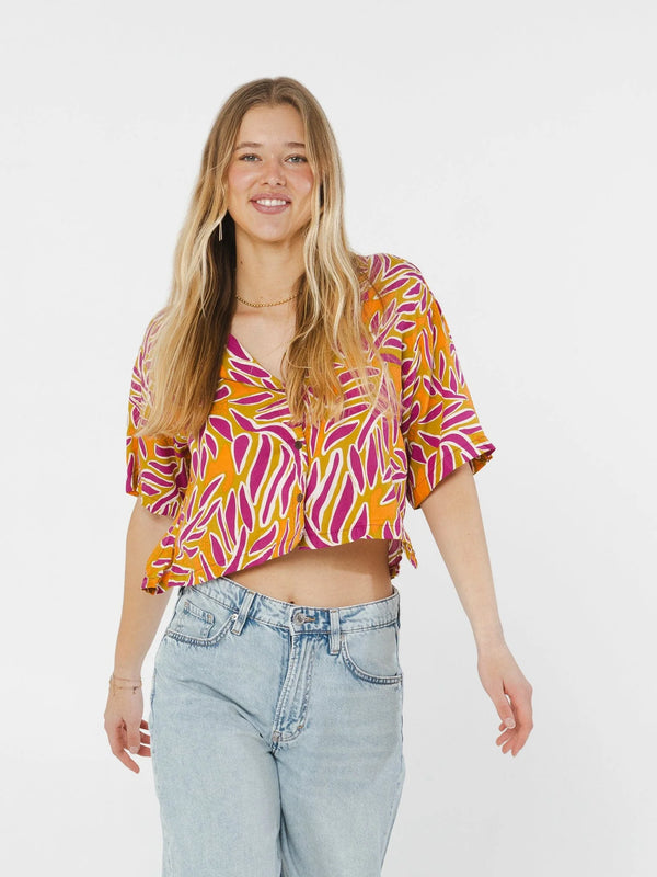 Blouse Pivoine | Feuille | Ananas & Bananas
