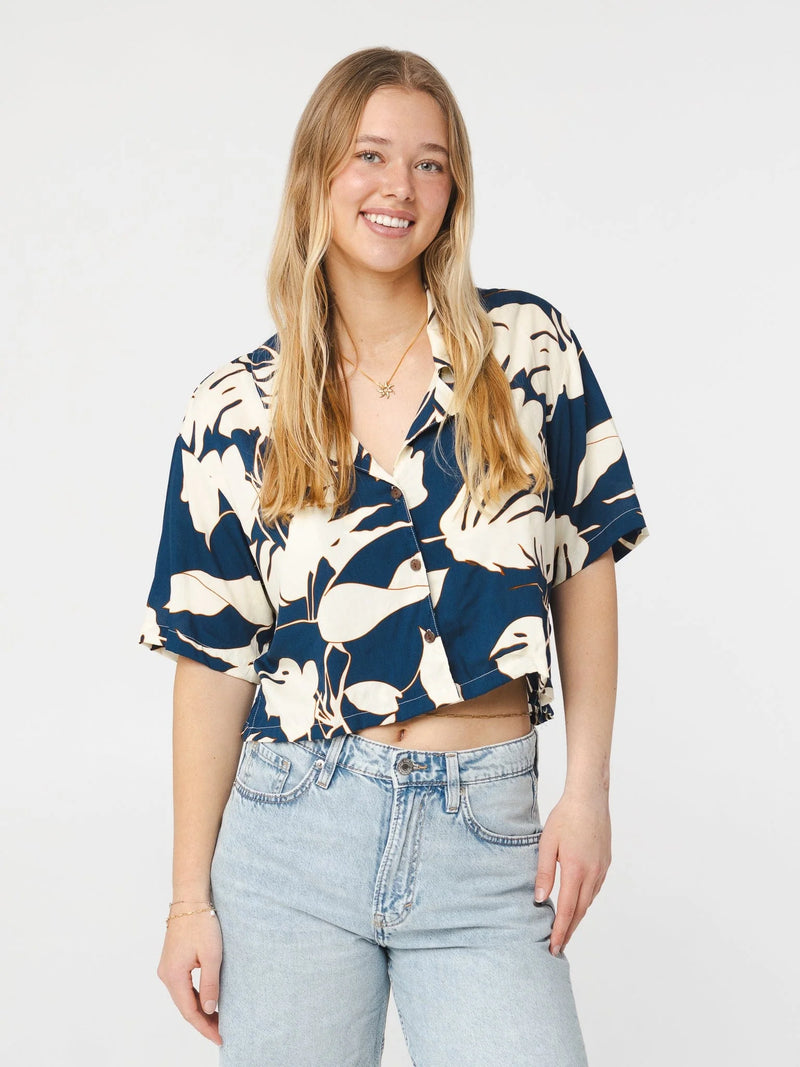 Blouse Pivoine | Bleu fleuri | Ananas & Bananas