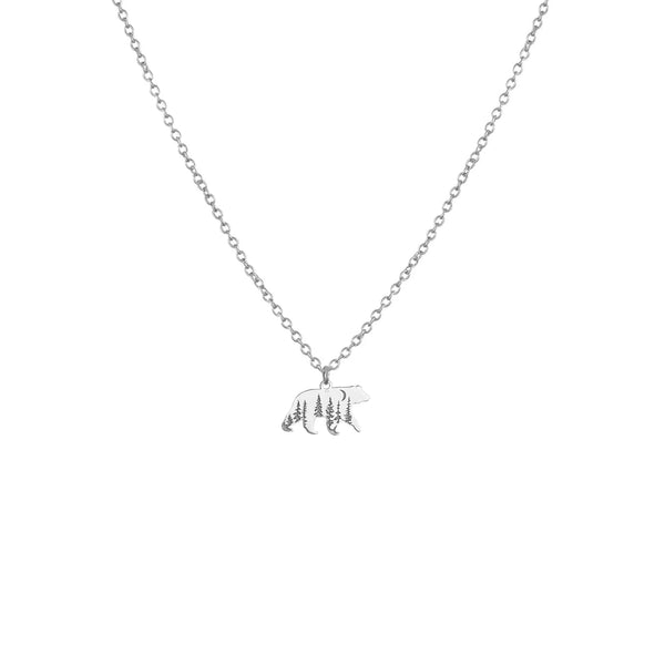 Collier pendentif | Ours forêt | Lost & faune