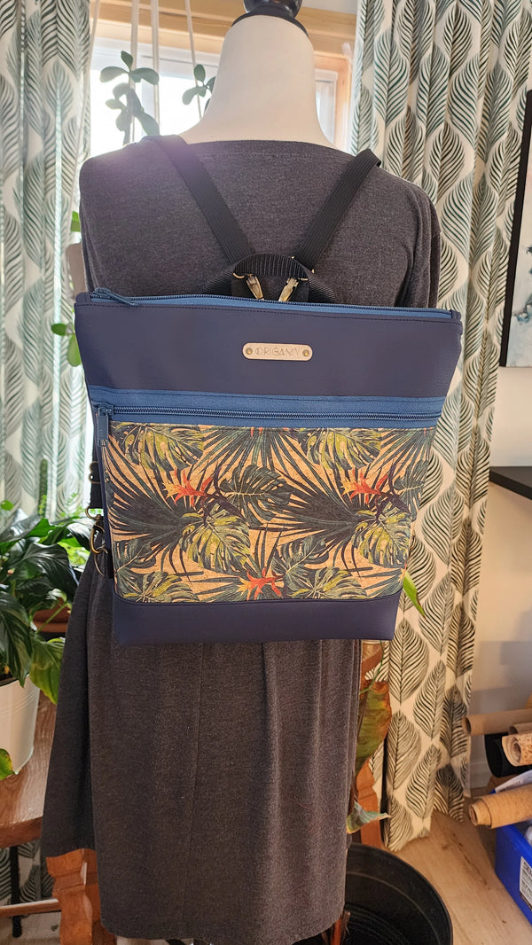 Sac Nini liège | Palmier fleuris| Origamy