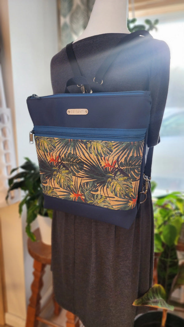 Sac Nini liège | Palmier fleuris| Origamy