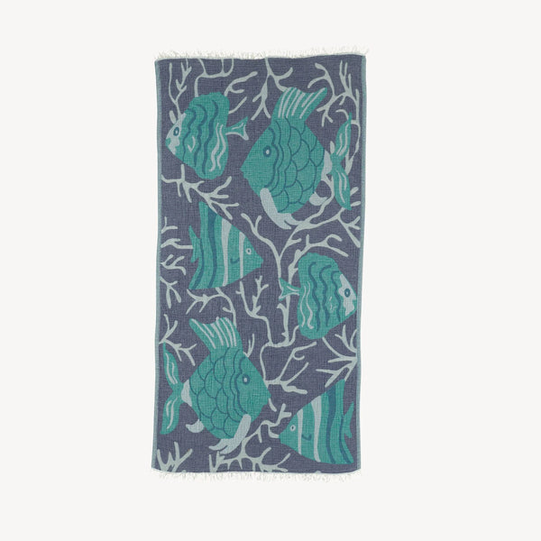 Serviette Crinkle Tropical Fish | Pokoloko