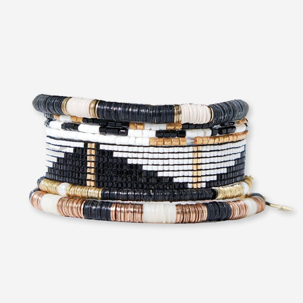 Mixed bracelet stack | INK + ALLOY