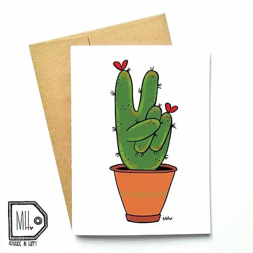 Carte de souhait | Cactus | Made in Happy