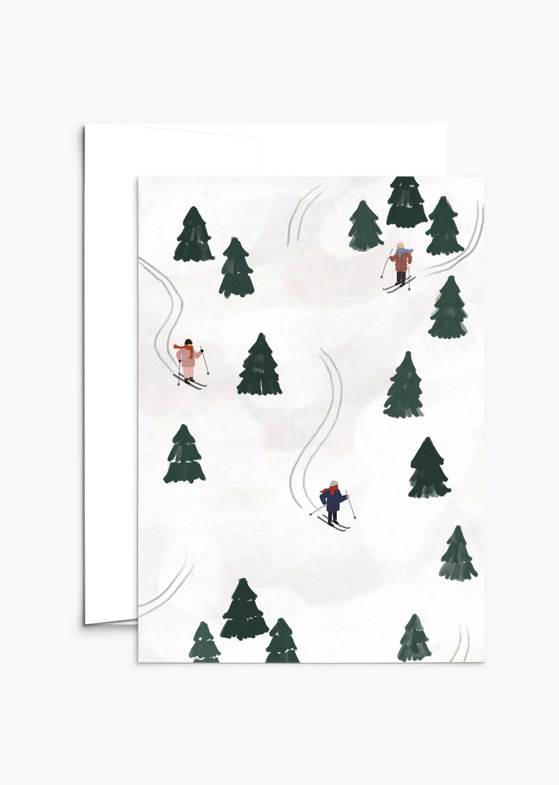 Carte de souhait | Sliding into the festivities | Mimi & August