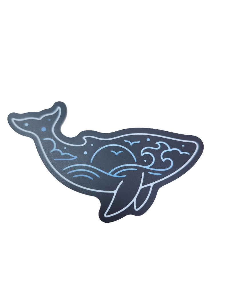 Autocollant Baleine de nuit