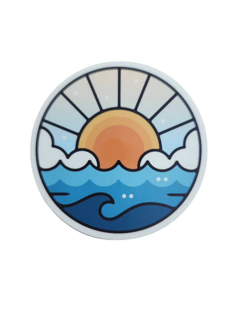 Autocollant Mer & Soleil