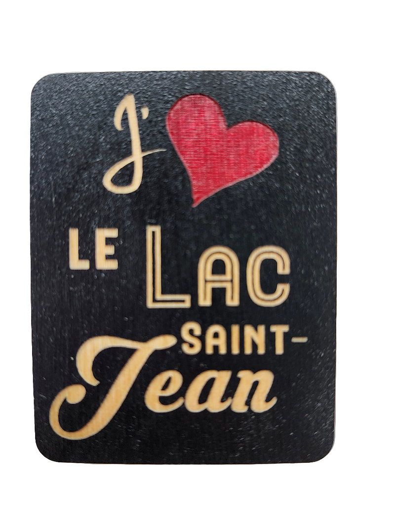 Aimant J’aime le Lac-Saint-Jean | Rebelles des bois design