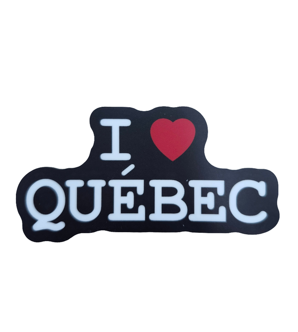 Autocollant I love Québec