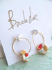 Boucles mini anneaux fleurs | Boucle d'or